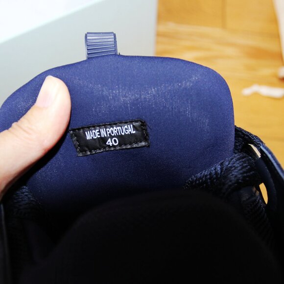 BNWT SS25 LANVIN LEATHER CURB SNEAKERS NAVY BLUE 40 & 41 - Picture 7 of 16